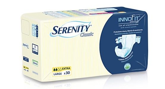 Serenity Soft Dry Breathable Fitted Brief (Extra) Large 30 pcs