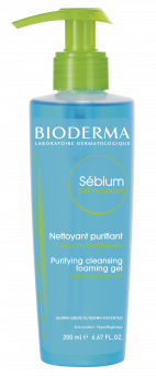 Bioderma Sebium Gel Moussant Purifying Cleansing Foaming Gel Combination to Oily Skin 200ml