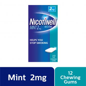 Nicotinell Mint 2mg Chewing Gum, 12 Chewing Gums