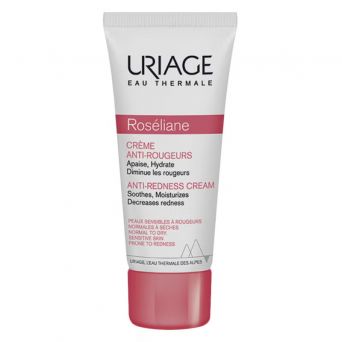 Uriage Roséliane Anti-Redness Moisturizing Cream 40ml front packaging showing product details for sensitive skin prone to redness