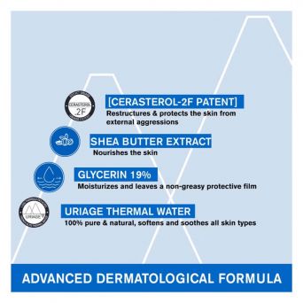 Uriage Xemose Oil with glycerin and shea butter for dry skin hydration