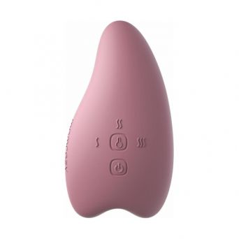 Front view of the Momcozy Kneading Lactation Massager in Purple, featuring the intuitive 3-button control system and soft, medical-grade liquid silicone exterior designed for comfortable, one-handed relief at CHS Pharmacy UAE.