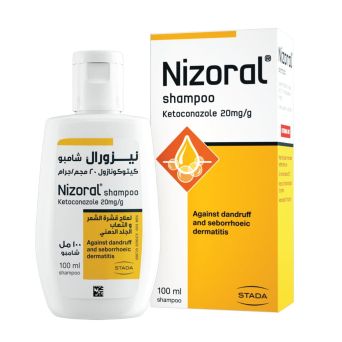 Nizoral 2% ketoconazole anti-dandruff shampoo 100ml for dandruff and seborrhoeic dermatitis