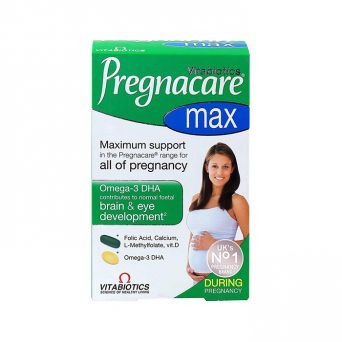 Pregnacare Max dual pack: 56 prenatal tablets and 28 Omega-3 capsules for pregnancy support