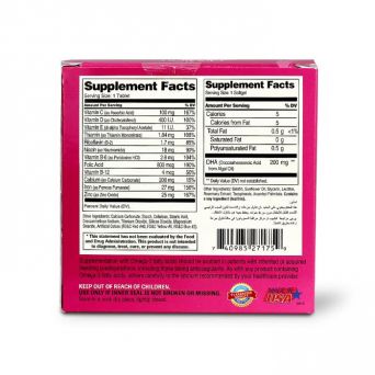 Folic acid, iron, and Omega-3 support for mothers and babies