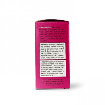 Complete prenatal supplement pack with vitamins, folic acid, iron, and fish-free DHA to support mother’s health and baby growth