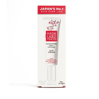 Hada Labo Tokyo Soothing Anti-Fatigue Eye Cream 15ml front pack, eye cream for dark circles UAE