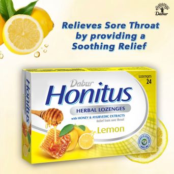 Dabur Honitus Herbal Lozenges Lemon