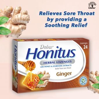 Dabur Honitus Herbal Lozenges Ginger 24's