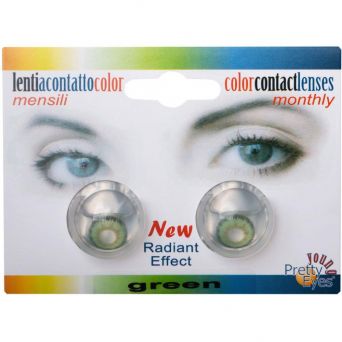 Young Pretty Eyes Contact Lenses Monthly Radiant Green - 1 pair