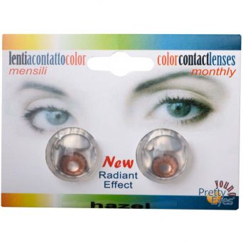 Young Pretty Eyes Contact Lenses Monthly Radiant Hazel - 1 pair