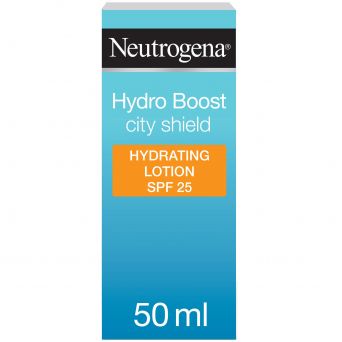 Neutrogena Face Moisturizer, Hydro Boost, City Shield, Spf 25, 50ml