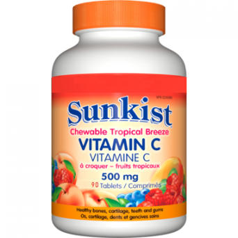 Vit C 500mg Tropical Breeze Chewable 90's