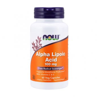 Now Antioxidant 100mg Alpha Lipoic Acid 60 Veg Capsules