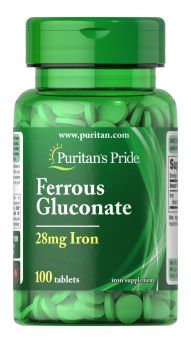 Puritan's Pride Iron Gluconate Tablets