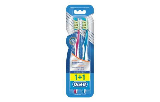 Oral-B Pro-Expert Antibac Medium Manual Toothbrush 2's