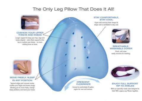 Contour Leg Pillow White 29-450R