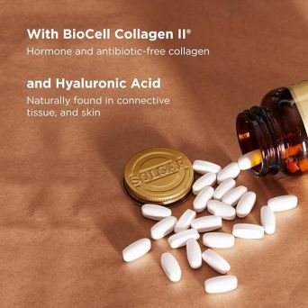 Solgar joint support supplement with glucosamine, chondroitin, MSM, and hyaluronic acid – 60 tablets for cartilage and mobility health