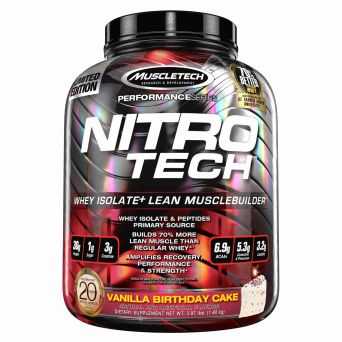 Muscle Tech Performance Series Nitrotech Vanilla Birthday Cake 4lb