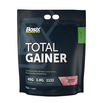 Basix Total Gainer Strawberry Swirl 15lb