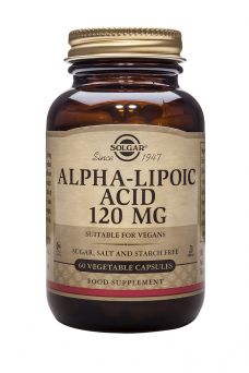 Solgar Alpha Lipoic Acid 120 mg 60 Vegetable Capsules
