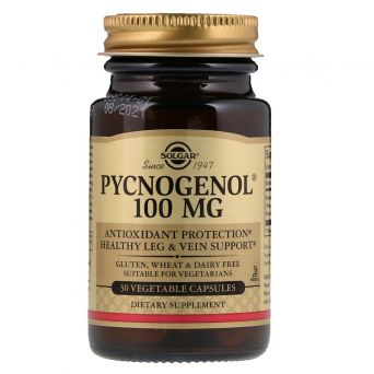 Solgar Pycnogenol 100 Mg 30 Vegetable Capsules