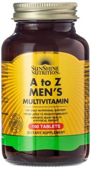 Sunshine Nutrition A To Z Men's Multivitamin Tablet 100's