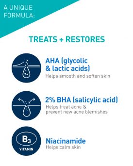 AHA/BHA acne treatment moisturizer by CeraVe