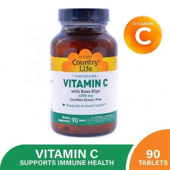 Country Life Time Release Vitamin C 1000Mg Tablet 90'S
