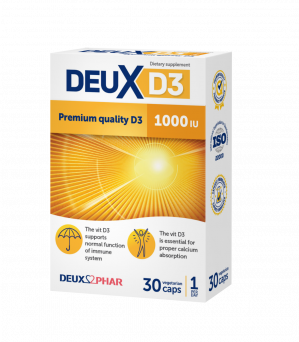 Deux D3 1000IU Vegetarian Capsule 30'S