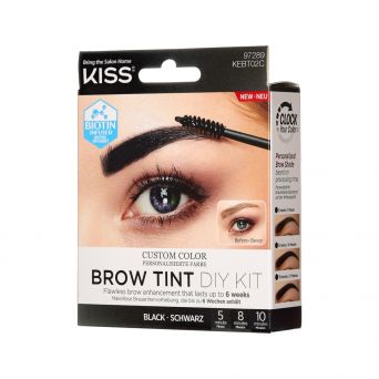 Kiss Brow Tint Diy Kit Black Kebt02C