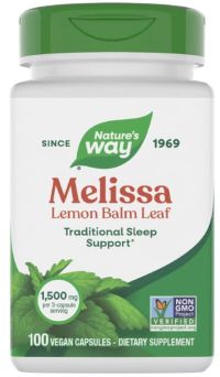Nature's Way Melissa Lemon Balm Leaf Vegan Capsule 100's