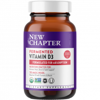 New Chapter Fermented Vit D3 Vegetable Tablet 60'S