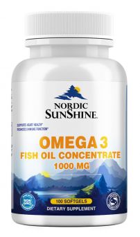 Nordic Sunshine Omega-3 Fish Oil Concentrated 1000 Mg Softgel 100's
