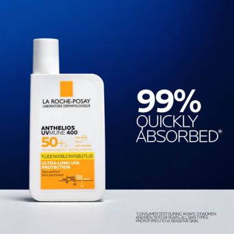 UVMune 400 Invisible Fluid clinical test: 99% quickly absorbed in 14-day consumer study