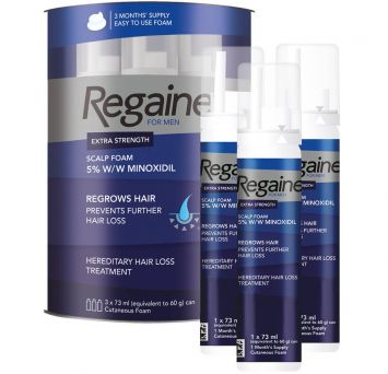 Regaine Men Foam 5% Triple Pack