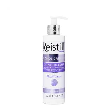Reistill Blonde Creator Conditioner 250 ml, anti-yellow brightening purple conditioner with rice protein for blonde and grey hair