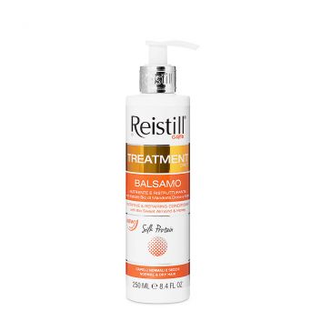 Reistill Treatment Daily Shampoo 250 ml for normal and dry hair with bio sweet almond and honey extracts in pump bottle