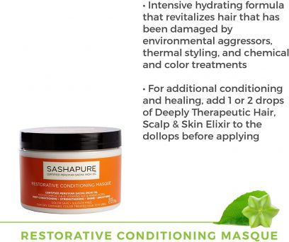 Sashapure Restorative Conditioning Masque 1.75 Oz (52ml)