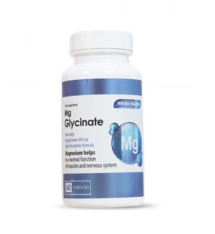 White Health mg Glycinate 400 mg Capsule 60's