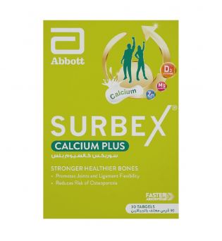 Surbex Calcium Plus Tabgels 30's