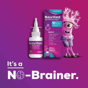 Naselfast 55 micrograms/dose, Nasal Spray Suspension