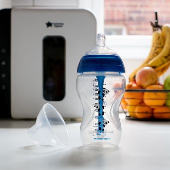 Tommee Tippee Advanced Anti-Colic Feeding Bottle, 340ml x1 - Boy