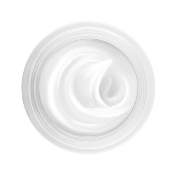 Close-up of Dermedic Melumin Anti-Ageing Night Cream texture in a jar, showing smooth white cream consistency