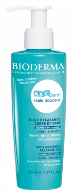 Bioderma Abcderm Huile Douceur Relaxing and Nourishing Oil Body Massage and Bath
