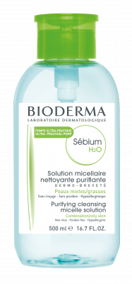 Bioderma Sebium H2O Purifying cleansing micellar water Make-up remover Combination to oily skin 500ml