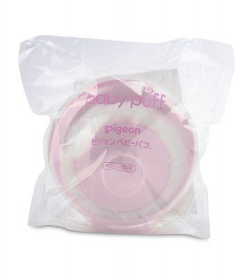 Pigeon Powder Puff With Case (Pink)