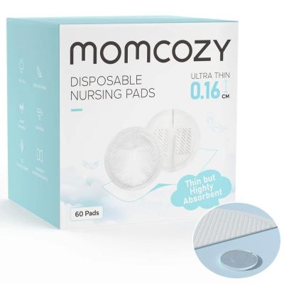 Momcozy - Ultra-Thin Disposable Nursing Pads, Ultra-Absorbent & Breathable, Individually Packaged, 60's