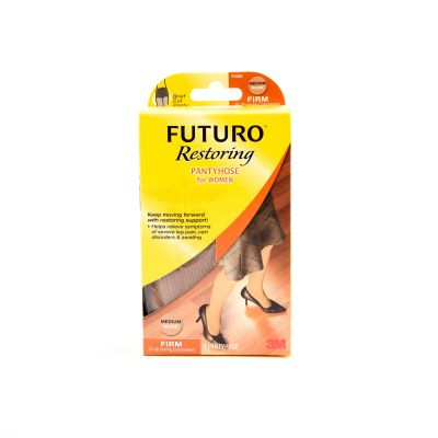 Futuro Firm Pantyhose Reinforced Toe, Beige Medium