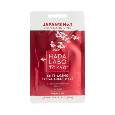 Hada Labo Tokyo Anti-Aging Facial Sheet Mask 0.7 Fl Oz